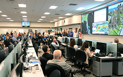 FPL Command Center during Storm Drill 2024